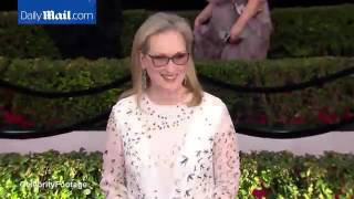 Meryl Streep  Red Carpet 2017 SAG Awards [upl. by Lyndsey306]