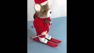 Vintage skating skiing batterypowered 2 in 1 bear [upl. by Anegue]