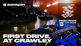 First Drive at TeamSport Crawley  Electric Karts  Best lap 45242 [upl. by Atiragram]