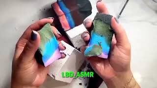 Colourful Dyed Gym chalk Crumbling oddlysatisfying gymchalkcrush asmrsounds stressrelief asmr [upl. by Noreen]