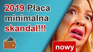 Płaca minimalna netto 2019 Stawka godzinowa jaka od kiedy [upl. by Romelda]