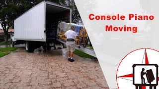 CONSOLE PIANO MOVING BY PIANO MOVERS [upl. by Curley]