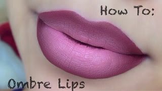 HOW TO  Ombre Lips Drugstore Products [upl. by Ensoll]