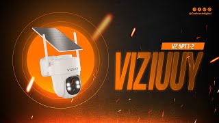 VIZIUUY Caméra de sécurité solaire 5MP pour lextérieur  Caméra de sécurité sans fil [upl. by Lerad214]