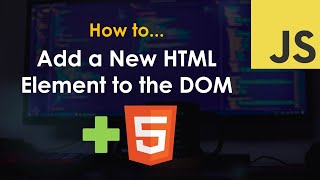 Create a new HTML element with documentcreateElement – JavaScript Tutorial [upl. by Massingill]