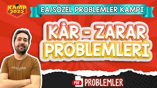 Kar  Zarar Problemleri  Kamp2022 tyt2022EASOZPRO8 [upl. by Aihc]