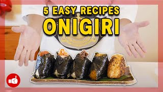 EASIEST Onigiri Recipes at Home  Japanese Rice Balls [upl. by Akemaj]