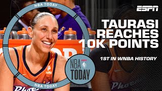 VINTAGE DIANA TAURASI 🙌 The 1st WNBA player to reach 🔟K career points 👏  NBA Today [upl. by Nessej955]