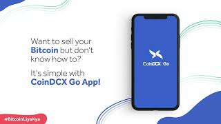 How to sell Bitcoin using CoinDCX Go App [upl. by Euqinemod]