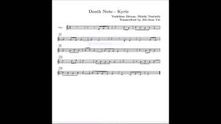 Death Note Kyrie Notes Sheet music [upl. by Nnanaej73]