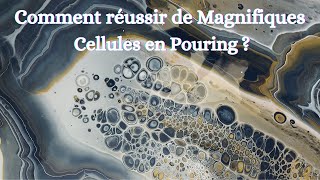 Comment réussir de Magnifiques Cellules en Acrylique Pouring acryliquepouring N°171 [upl. by Weissmann]