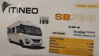 Itineo SB 700  Rapido  motorhome dal Salone del camper 2023  Parma  anteprima e novità 2024 [upl. by Marijo]