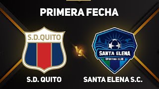 Deportivo Quito vs Santa Elena EN VIVO ASCENSO ECUADOR 2024 [upl. by Tniassuot687]