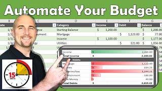 Excel Budget Template  Automate your budget in 15 minutes [upl. by Adliw886]