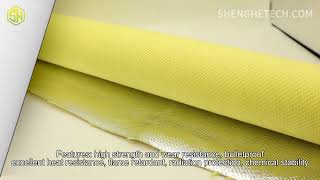 Aluminized para aramid fabric [upl. by Yrellav]