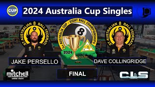 Jake Persello v Dave Collingridge  Final  Singles  2024 Australia Cup [upl. by Laucsap]