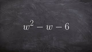 How to factor a trinomial when your middle and constant are negative [upl. by Dickens]