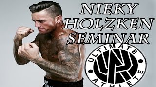 Nieky Holzken Seminar  Ultimate Athlete Gym Luton [upl. by Auqinimod]