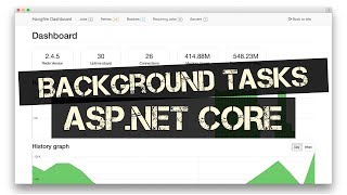 Running Background Tasks in ASPNET Core HANGFIRE [upl. by Nwahsor]