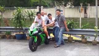 Push starting Kawasaki Ninja ZX10R [upl. by Dorette]