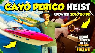 UPDATED 2024 GTA 5 Online SOLO ELITE Cayo Perico Heist Guide ALL Setups amp Stealth ELITE Finale [upl. by Fanchie831]