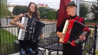 quotFuniculi Funiculaquot Emma Baker amp Richard Noel Accordion quotDuo Virtualequot [upl. by Aivek]