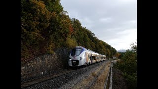 Trains sous la neige couleurs dautomne et premiers Régiolis sur lEtoile de Veynes Octobre 2018 [upl. by Oreves]