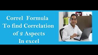 Correl Formula in Excel [upl. by Ynatsyd705]