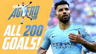 Sergio Agüero  All 200 Man City Goals [upl. by Gena]