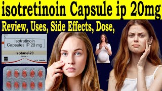 Isotretinoin Capsules ip 20 mg Review Isotane capsule 20 mg  Uses Side Effects Dose Pregnancy [upl. by Aehsan]