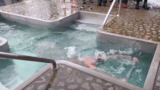 ICE HOLE BATHING 7 COLD WATER SWIMMING WINTER EPIPHANY BAPTISM 2022 v2 [upl. by Carilyn]