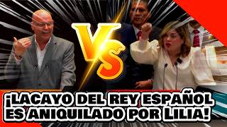 ¡VE ¡El LACAYO del REY de ESPAÑA es ANIQUILADO por LILIA AGUILAR por ATACAR la REFORMA ENERGÉTICA [upl. by Eimma]