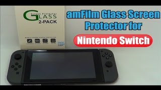 amFilm Nintendo Switch Glass Screen Protector Installation Guide [upl. by Eelrahc]