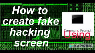 HOW TO CREATE FAKE HACKING SCREEN USING CMD IN WINDOWS 11  ADHIKARSHAS DREAMS [upl. by Esinad]