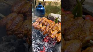 Şiş Çubukta Tavuk Kanat Izgara 🐔  Cooking Chicken Wings on Skewer [upl. by Viviana148]