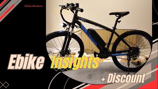 Insights about the ANCHEER 500W Electric Mountain Bike [upl. by Ernaldus654]