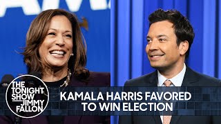 Kamala Harris Favored to Win Presidential Election Elon Musk Interviews Trump Live on X [upl. by Ahcrop193]