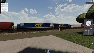 NS SD60E Hopper Train with CSX AC6000CWs as dpu [upl. by Patton]