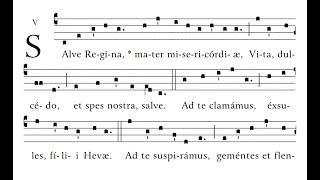 Salve Regina Gregorian Chant Simple Tone  womens voices [upl. by Melar]