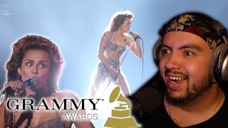 MILEY CYRUS FLOWERS GRAMMY PERFORMANCE REACTION [upl. by Aicilec713]