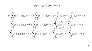 Solving Bessels differential equation using Frobenius Method part 1 of 2 [upl. by Ailat461]