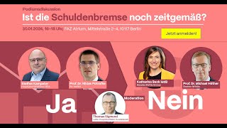 Podiumsdiskussion Brauchen wir eine Reform der Schuldenbremse [upl. by Gradeigh790]