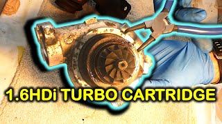 How to replace the turbo cartridge in 16HDiTDCi engines 90bhp [upl. by Reba687]