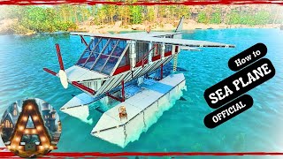 WILD new SEA PLANE motorboat base build ark basebuilding gaming [upl. by Anahsohs838]