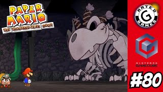 Paper Mario The ThousandYear Door 🍀 GameCube 🍀 Bonetail Boss Fight 🦴 [upl. by Ricker]