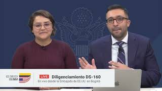 Diligenciamiento Formulario DS160 [upl. by Freed956]