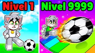 Pateo el BALON 1531312 Metros para ser DIOS en ROBLOX ⚽🤯 [upl. by Nrublim825]