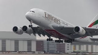 Airbus A380 Emirates Airlines  Take Off and Landing [upl. by Chae724]