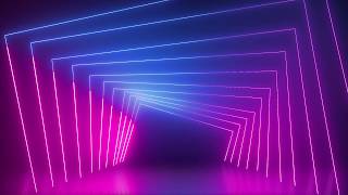 No Copyright Neon Lights Modern Animated Loop Background  Free Footage  Motion Made [upl. by Rebeh]