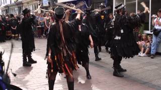 Beltane Border Morris dance Stone Circle at Bunkfest 2013 [upl. by Ainez48]